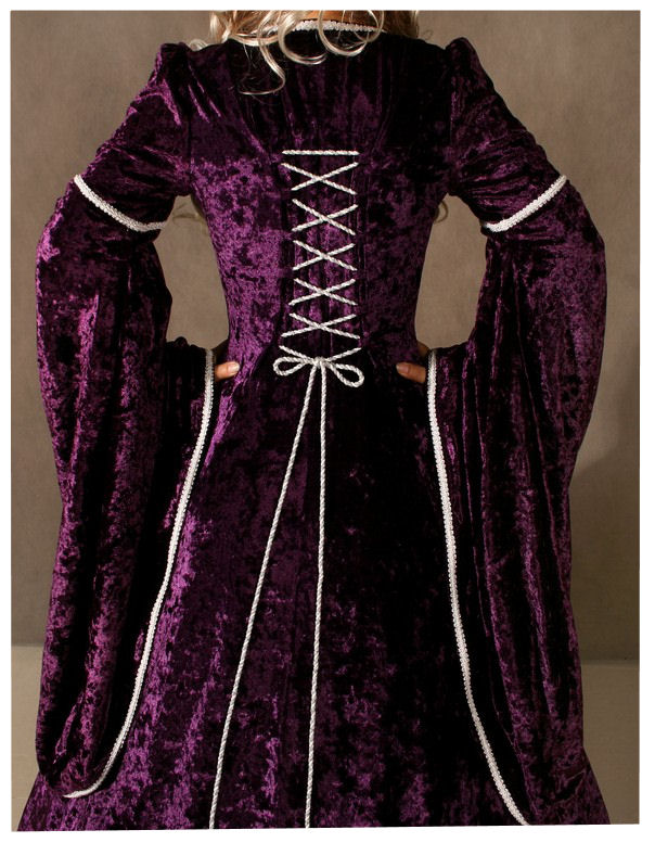 Ladies Medieval Renaissance Costume and Headdress Size 6 - 8 Image